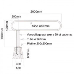 Barrière tournante standard # MU3011