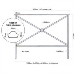 barrière de protection pour tottoir # MU3871