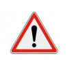 Panneau triangle A14 # PR100A14700