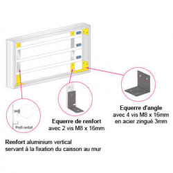 Caisson lumineux simple face plane # EN2701