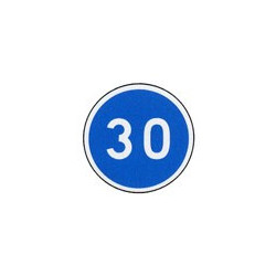 Panneau rond B25 # PR100B25650