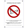 panneau indiction de fumer # DP1085