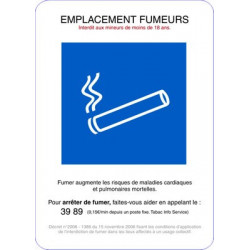 adhésif emplacement fumeur # AD0003