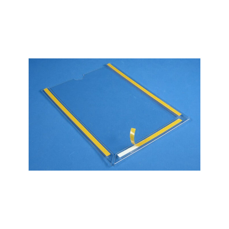 Pochette porte-étiquette à coller fermé 3 faces # PE0140 Pochette porte-étiquette à coller fermé 3 faces # PE0140