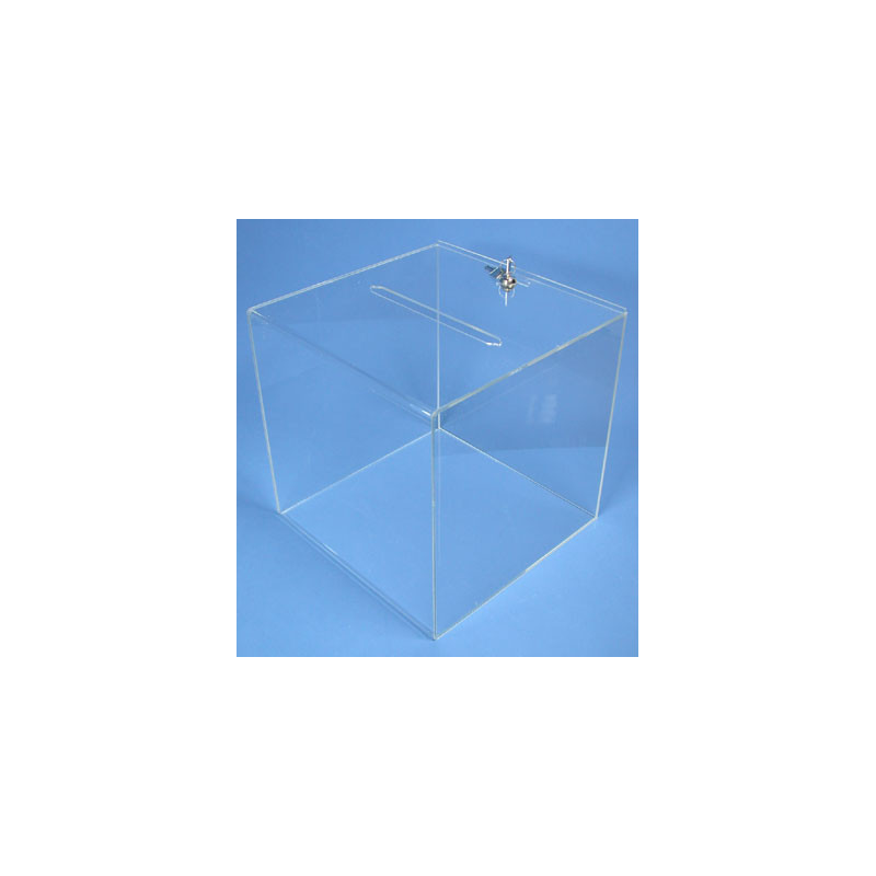 Urne plexi avec serrure # PB0231 Urne plexi avec serrure # PB0231