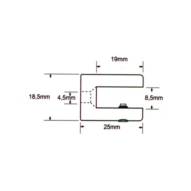 Accroche cylindrique drapeau # AC0161