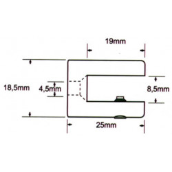 Accroche cylindrique drapeau # AC0161