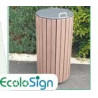 Corbeille Callebotis Ecolosign avec couvercle # MU5025N