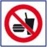panneau signalisation interdiction de manger # DP1141