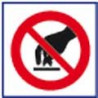 panneau signalisation interdit de toucher # AD1115