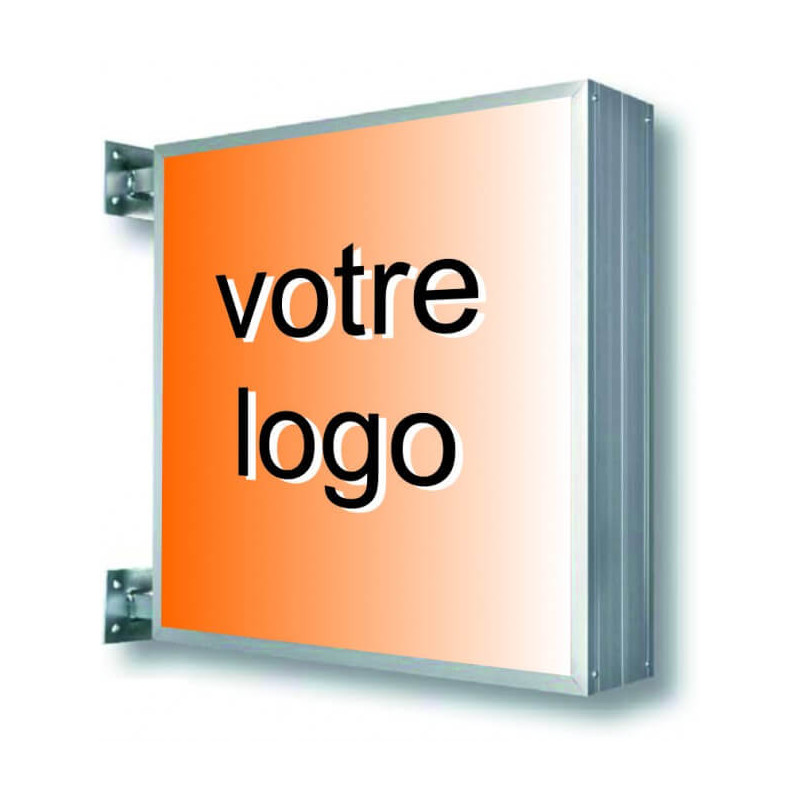 Caisson lumineux double face - 2 platines # EN1341