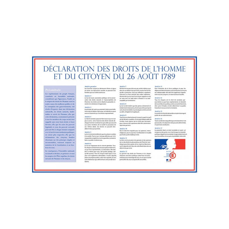 panneau déclaration droit de l'homme # PI0351