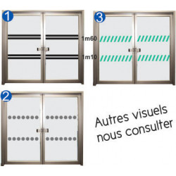 Bandes signalétique pour vitrage #HA2081