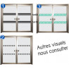 Bandes signalétique pour vitrage #HA2081