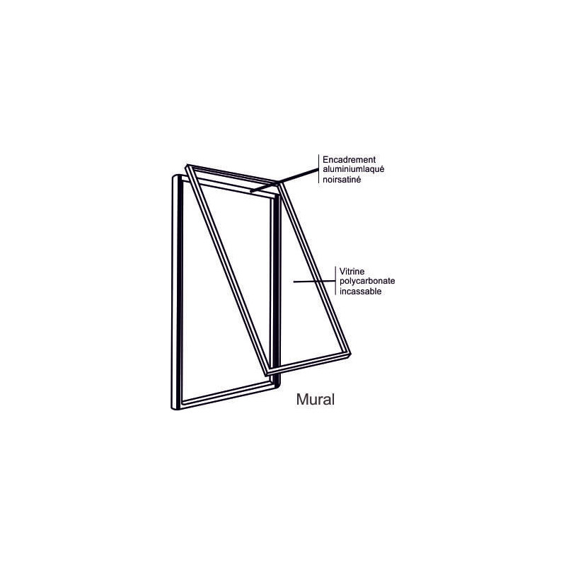 cadre porte affiche vitrine  # VT0701