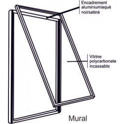 Vitrine Affiche-Poster Alu A2  Contact EDIMETA - Présentoirs et PLV pour  Exposer - Afficher et Présenter