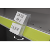 Mini porte-étiquette 2 niveaux et articulé pour réglette avec tablette réglette haute # VPE1181