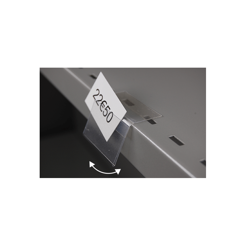 Mini porte-étiquette articulé adhésif pour tablette # VPE1152