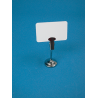 Porte-étiquette inox + pince # VPE0361