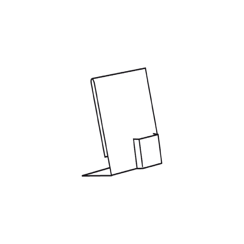 chevalet porte affiche avec porte brochure # VPE0069