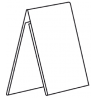 chevalet porte affiche rect verso à poser # VPE0231