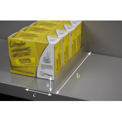séparateur transparent pvc tablette de rayon # VSP5211