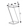 podium plexi en z présentoir produit  # VPP0111