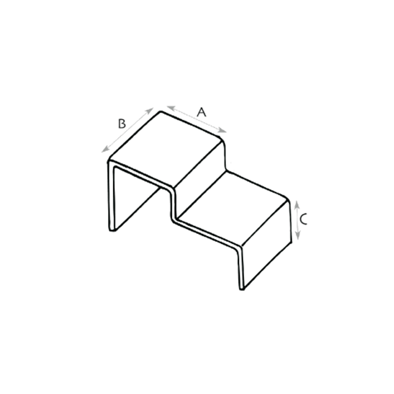 pont deux  marches plexi #VPP0091