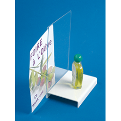 podium produit avec porte visuel pour plv # VPP3031