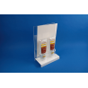 présentoir podium 2 tubes porte produit +plv  # VPP3071