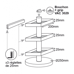 Tour plateaux carrés # VPP3271