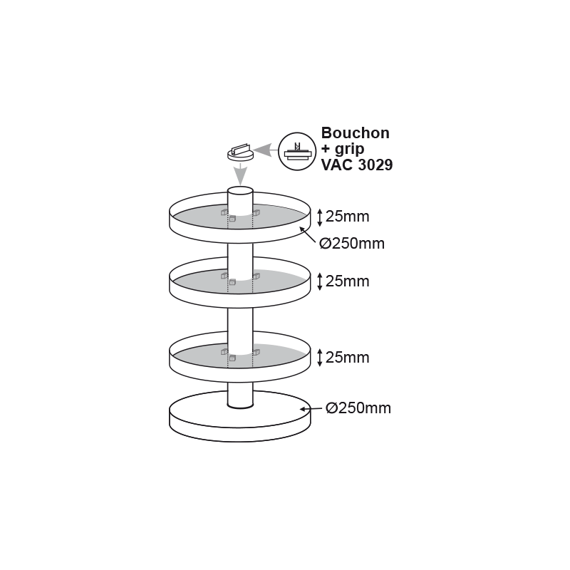 Tour plateaux ronds # VPP3281