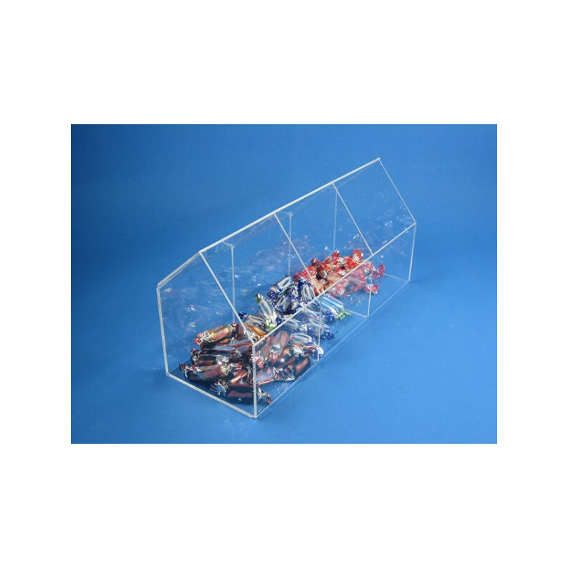 Boite à bonbon 3 bacs transparent # VMB0311
