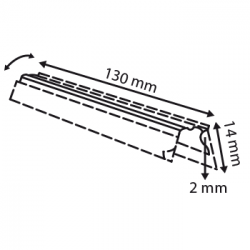 profil réglette articulé  facing # VAC3091