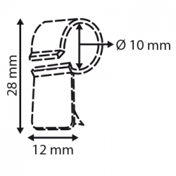 Clip fil facing adhésif # VAC3089