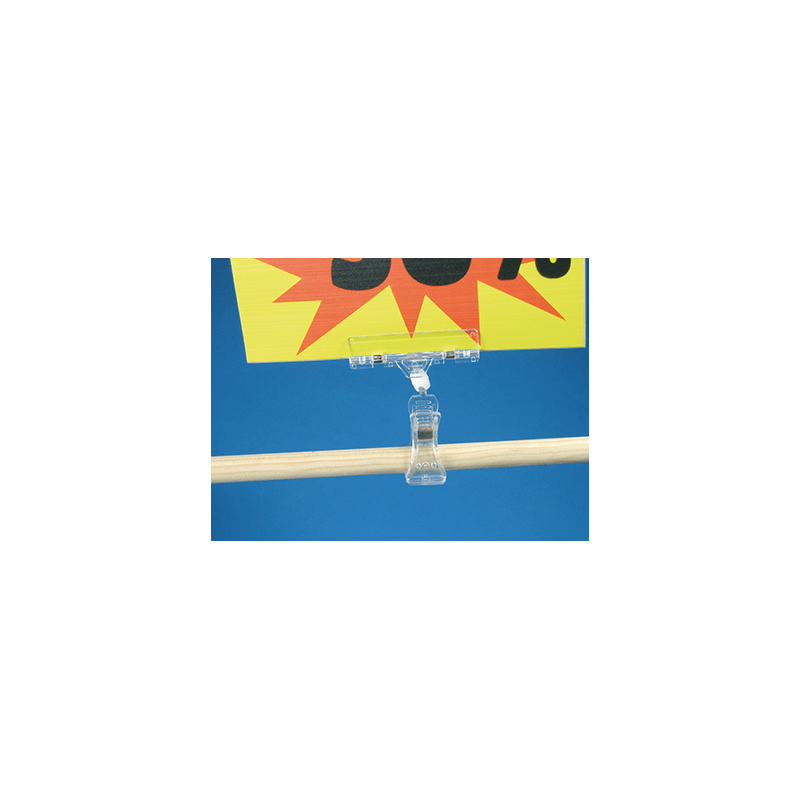 Pinces double porte-étiquette articulée pour tube # VAC3621