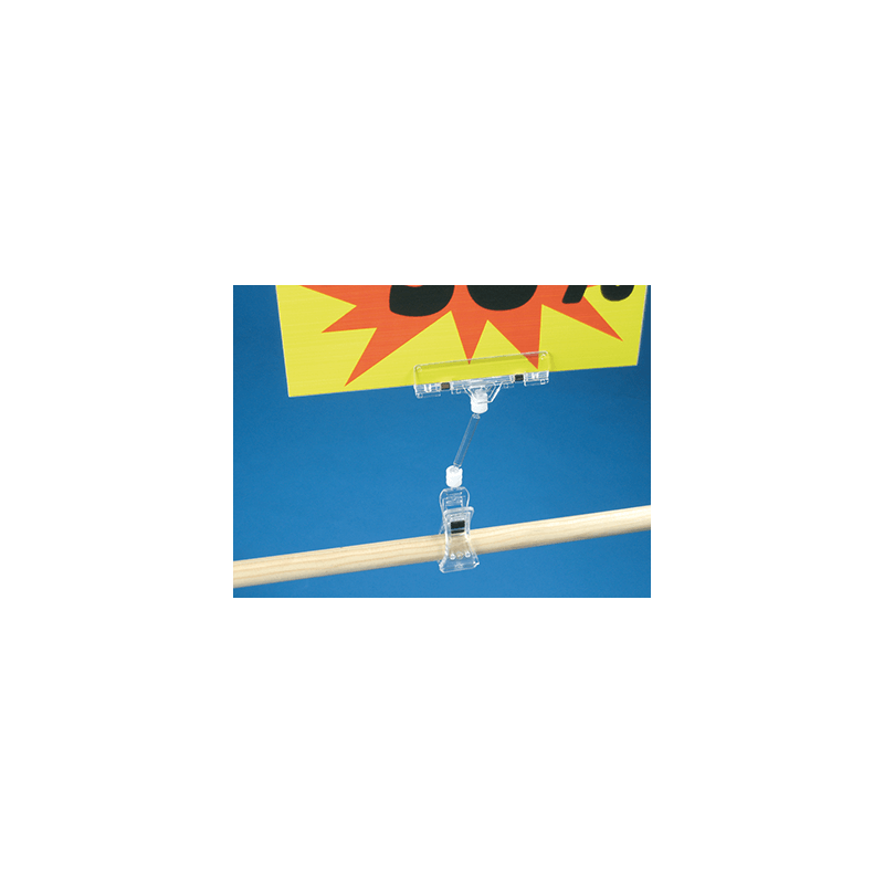 Pinces doubles + tiges porte-étiquette articulées pour tube # VAC3623