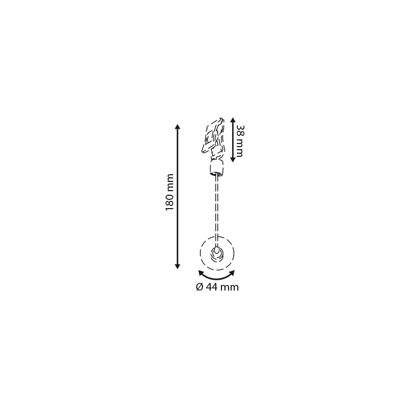 Pince articulée sur tige + ventouse #VAC3641