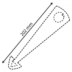 Wobbler PVC avec crochet # VAC3541 Wobbler PVC avec crochet # VAC3541