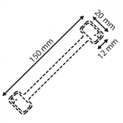 Twinstick alu 150mm # VAC3518