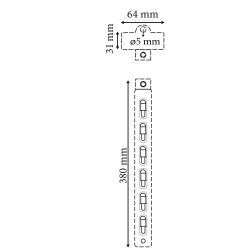 Bande avec tétière amovible 6 attaches # VAC4325