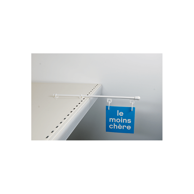 Potence PLV Mobilhook adhésive + anneaux # VAP3011