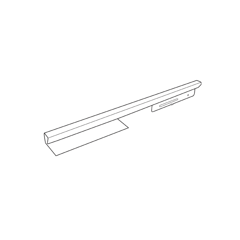 Potence PLV Gondlo adhésive basse 400mm # VAC3911