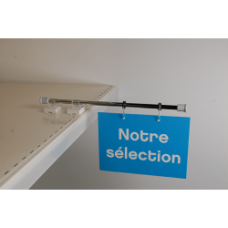 Potence PLV Posteel® chromée 2 aimants # VAP0271 Potence PLV Posteel® chromée 2 aimants # VAP0271