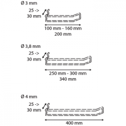 broche rayonnage fond perforé # VAB1111