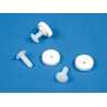 Lot de molettes pour vis poelier plastique # VVP0211