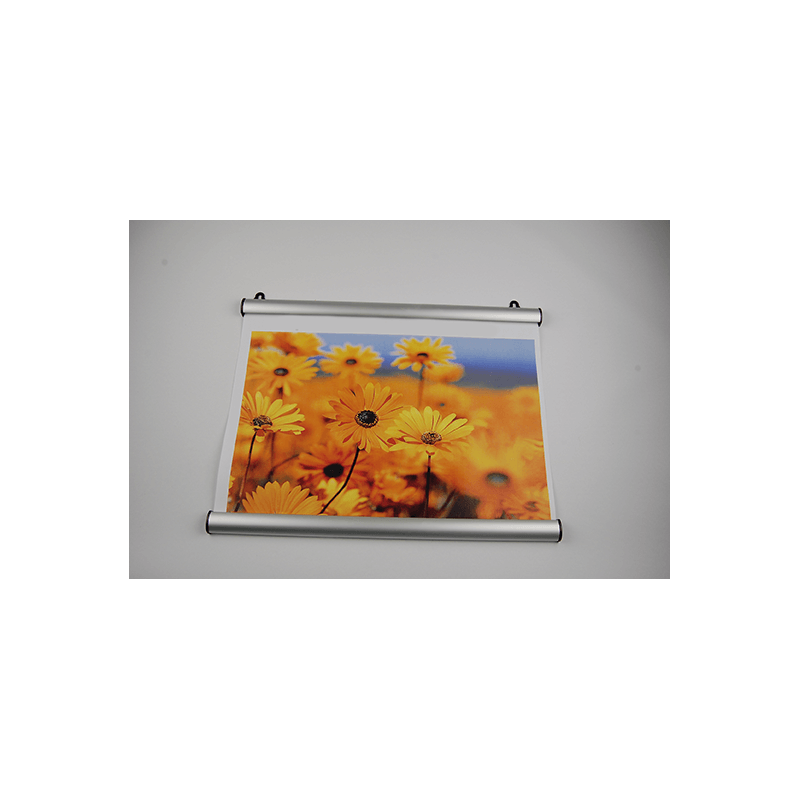 Profilé porte affiche aluminium clippant 1/2 rond # VAC4130