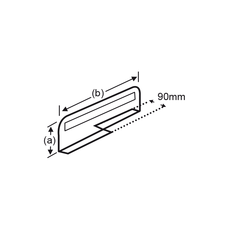 Bandeau R°/V° pour haut de gondole # VSP6011