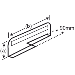 Bandeau R°/V° pour haut de gondole # VSP6011 Bandeau R°/V° pour haut de gondole # VSP6011
