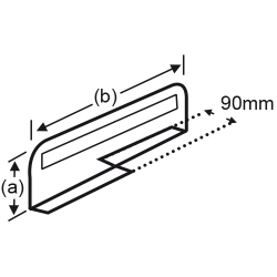 Bandeau R°/V° pour haut de gondole # VSP6011